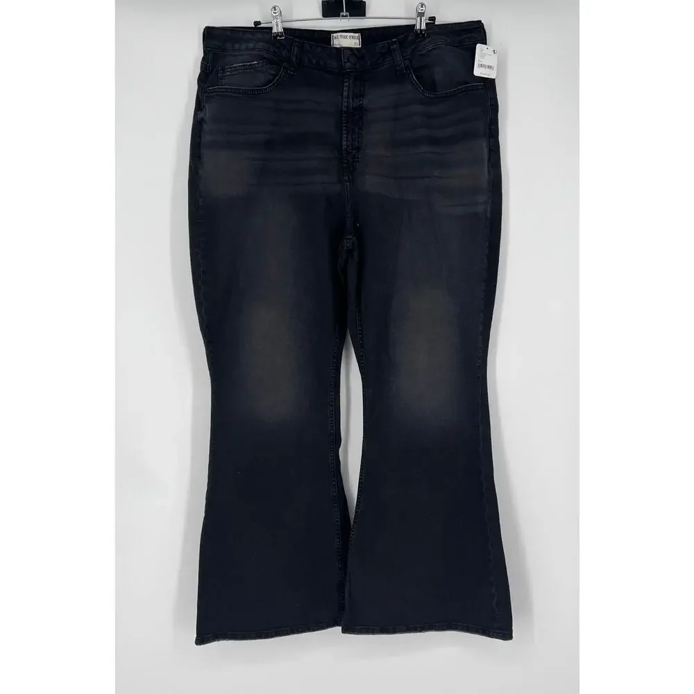 Free People x We the Free CRVY Vintage High-Rise Flare Jeans Sz 35S